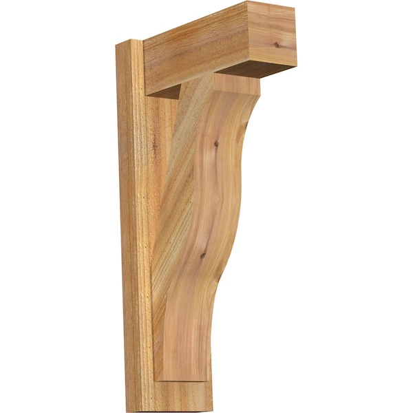 Ekena Millwork Funston Block Rough Sawn Outlooker, Western Red Cedar, 6"W x 14"D x 26"H OUT06X14X26FST05RWR - main